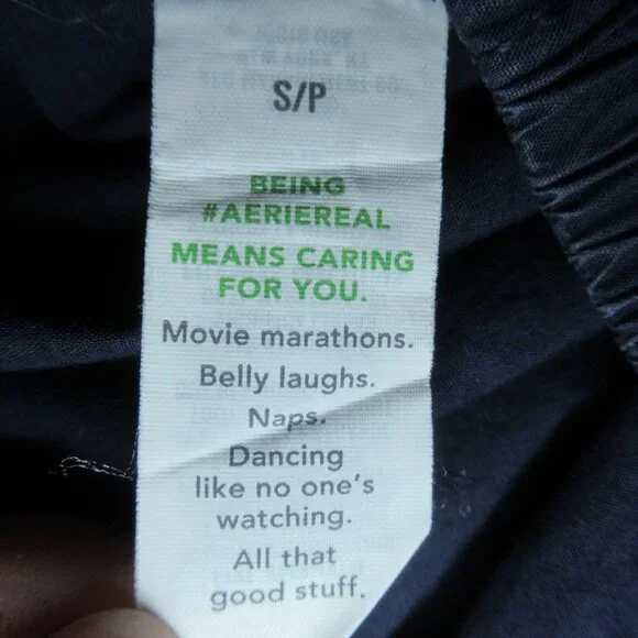 Aerie Navy Blue ‘Go-For-It’ 100% Cotton High-Waist Cargo Pants | Size Small - Picture 8 of 10